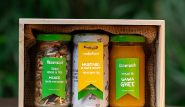 Gift box small (Gawa Ghee Small, Mustard Honey & Mixed nuts and seeds)
